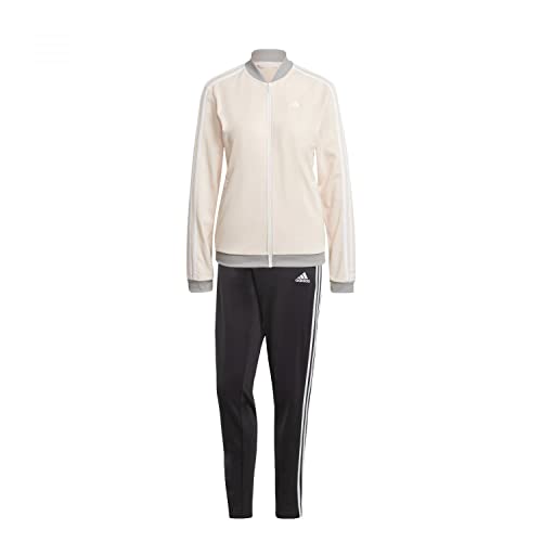 adidas Damen Essentials 3-Stripes Track Suit, Black / Wonder Quartz / White...