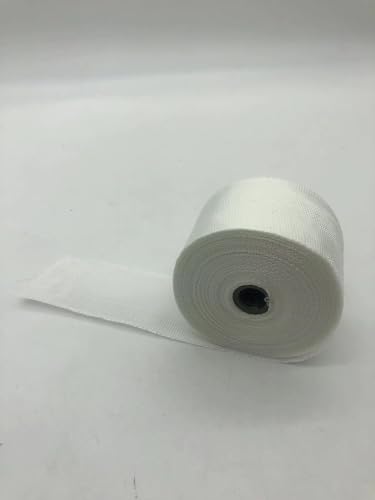 50 mm x 30 Meters E-Glass Heat Insulation Resistant Fiberglass Cloth Tape Glass Fiber Roll, White, 5cm x 30M - Image 3