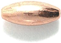 Shipwreck Beads Copper Solid Metal Oval Bead, 4 by 9mm, 4 by 9-mm