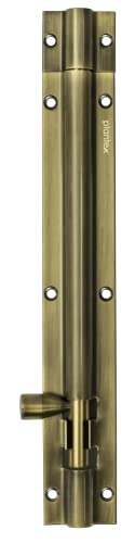 Image of Plantex Stainless Steel 8-inch Tower Bolt /Tower Bolt for Home,Offices Doors and Windows /Tower Bolt for Main Door /Wardrobe Door Latch /Kundi /Chitakini /Door Latch for Windows (Brass Finish, Pack of 6)