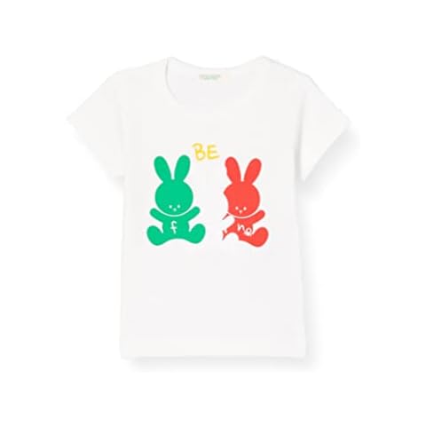 United Colors of Benetton Baby Boy's White T-Shirt Cover