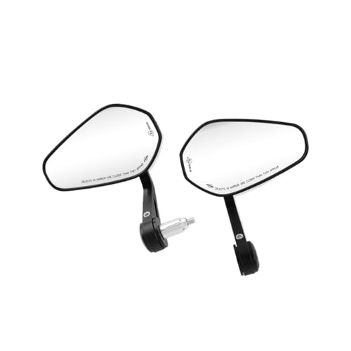 Espejos retrovisores de aluminio resistentes para manillares de moto