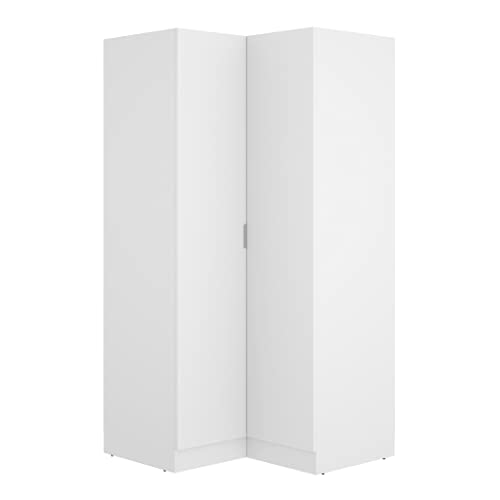 DEKIT GRUPO RIMOBEL Essen Armario de rincón, Madera de ingeniería, Blanco, 184x91x93 cm
