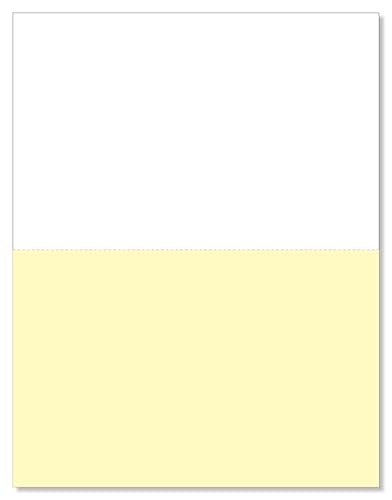 Papier perforé en lot de 500 feuilles pour reçus professionnels et facturation