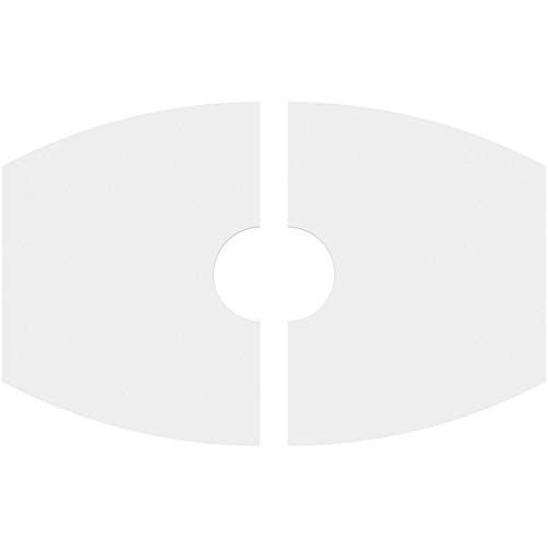 Image of Ekena Millwork CMP22X14KY2-04000 Kailey Architectural Grade PVC Contemporary, Two Piece Urethane Ceiling Medallions 22 inchW x 14 5 /8 inchH x 4 inchID x 11 3 /4 inchC x 1 inchP