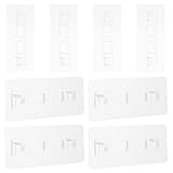 LOPUNER Rutschfester Laufgitter Stabilisator 8 Stück aus Kunststoff mit Doppelt Verstärkter Befestigungsbasis Klebegrundplatte für Sicheren Stand im und Kleinkinderlaufstall