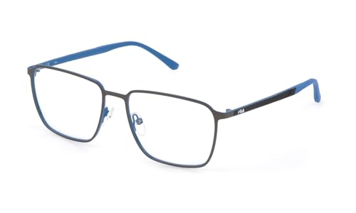 FILA GAFAS DE VISTA VFI204 SHINY BLUE WITH SHINY GUN METAL PARTS 56/140/17 PARA Hombre