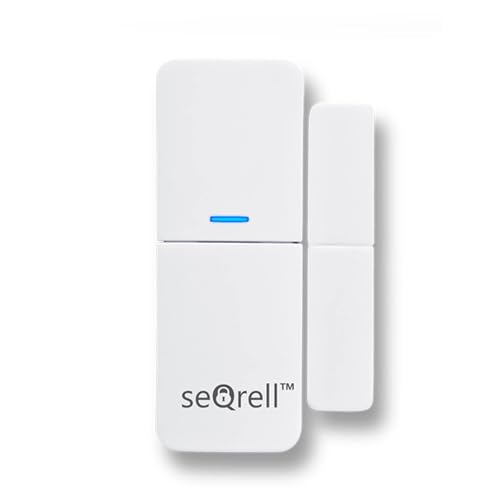 seQrell, Sensor de Seguridad para el hogar para Puertas y Ventanas, Color Blanco, para Alarma de casa inalámbrica seqrell SQCS02R23