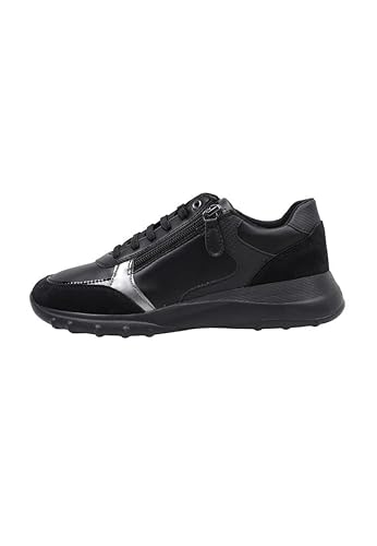 Tipo di tacco: piatto Geox D Alleniee B, Sneaker Donna, Nero, 37 EU