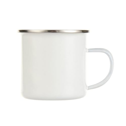 MJKQ9 ホウロウ マグカップ おしゃれ マグ コップ ホワイト エナメルカップ ホーロー 琺瑯 割れにくい キャンプ アウトドア キャンプ用品 500ml 食器 大きい 大きめ コーヒーカップ コーヒー マグ おしゃれ 北欧 かわいい ギフト プレゼン