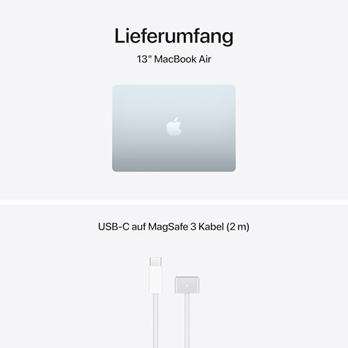 Apple 13" MacBook Air Laptop, M5 Chip mit 10‑Core CPU und 10‑Core GPU: Entwickelt für KI, 13,6" Liquid Retina Display, 16 GB gemeinsamer Arbeitsspeicher, 1 TB SSD, Touch ID, WLAN 7; Himmelblau 6