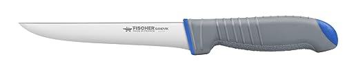 Fischer Bargoin Sandvik Désosseur lame dos droit 14 cm - bleu - la pièce 78015-14GB