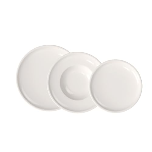 Villeroy & Boch Artesano, Set De Platos, 6 Piezas, Vajilla Para 2 Personas, Porcelana Premium, Blanco Villeroy & Boch Artesano, Set De Platos, 6 Piezas, Vajilla Para 2 Personas, Porcelana Premium, Blanco