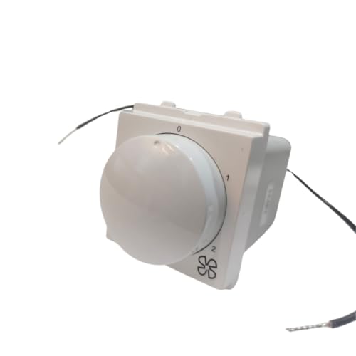 Image of Schneider's Electric's Opale step fan Regulator X3200 (White), Standard Polycarbonate fit only on opale series plate (X3200)