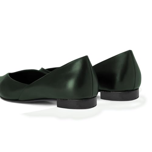 Pazzion Women's Comfy Closed Pointy Toe Ballet Flats Slip On V Cut Low Heels Daily Walking Shopping Shoes Size 4-16 US2