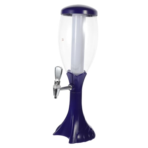 KICHOUSE Practical 3l Beer Dispenser Tower Beer Barrel Tap Handle Ideal for Parties Bars Home Use