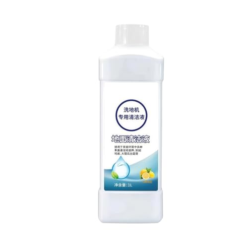 Solución limpiadora de pisos con aroma a limón (1 L - 5 L), compatible con lavadoras Timco. Líquido limpiador concentrado for pisos. no es tóxico y no daña pisos de madera.(1pcs 1L)