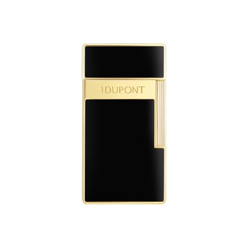 Encendedor S.T. Dupont Biggy Black Lacquer & Gold miniatura 1