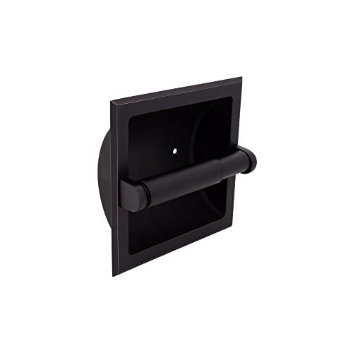 Image of Design House 539254 Millbridge Recessed Toilet Paper Holder, Oil Rubbed Bronze