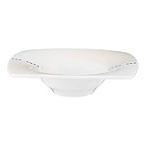 Forma: rectangular. Seltmann 001.620963 Savoy - Platos gourmet (porcelana, cuadrados, 0,09 L, 15,6 x 15,6 x 3,9 cm, 6 unidades), color beige y negro