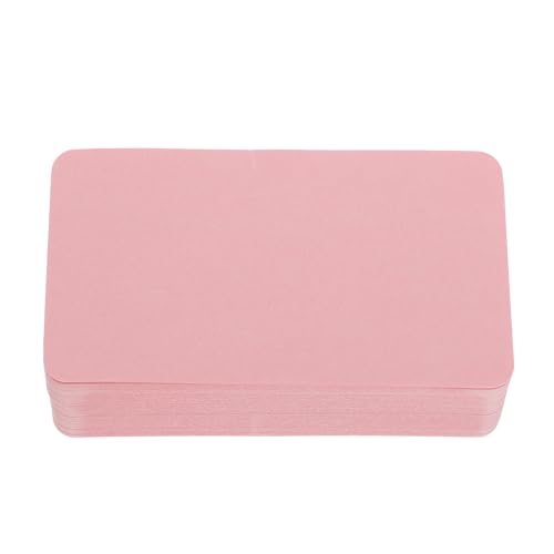 Cartes Vierges Usage Créatif Lisse FUOYLOO pour Écriture Manuscrite Rose