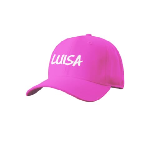 ZPUBLI+ Gorra de béisbol Personalizada con Nombre Bordado. Bordado Colores y Opciones de personalización. Gorras para niños y Adultos. (FR/ES, Letras, S, Niños, Fucsia)