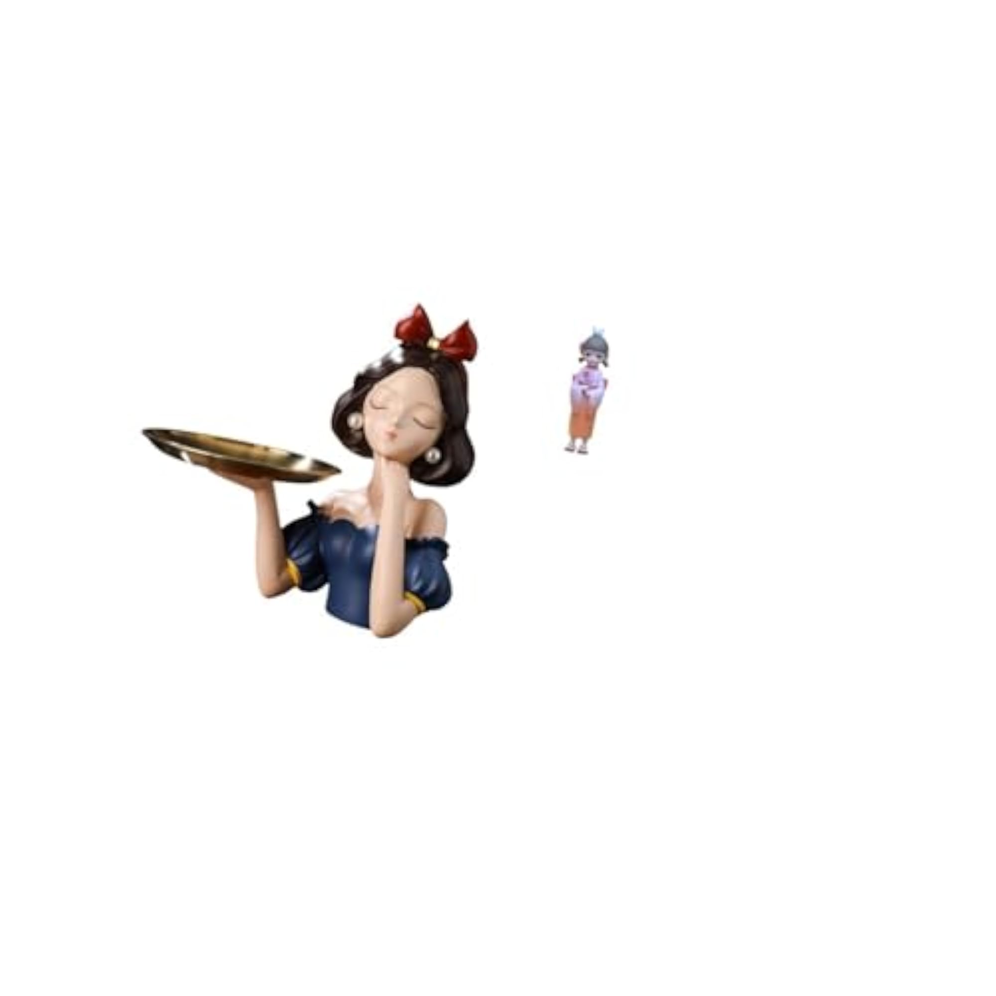 Princess Kabuki Statue Key Holder Tray