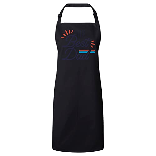 Tablier cuisine noir premium pour homme et papa passionné de cuisine