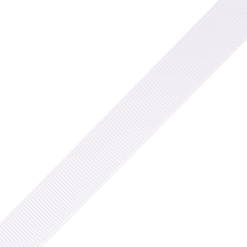Fondersy 16mmX 91M Solid Grosgrain Ribbon for Gift Wrapping Hair Bows, Parties, Wedding Decoration, Crafts Sewing(White) - Image 2