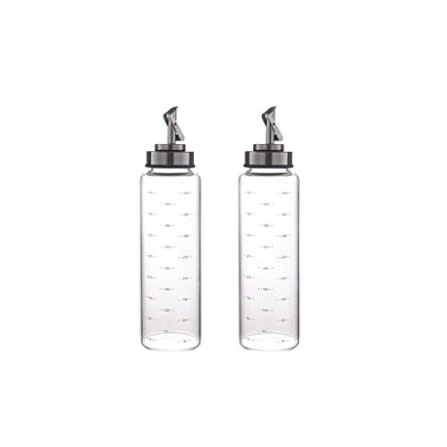 Botella de aceite de vidrio RJJ de 500ml (pack de 2) para cocina doméstica 2