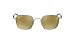 Ray-Ban Rb3664ch Chromance Square Sunglasses, Silver/Polarized Green Mirrored Gold Gradient, 50 mm