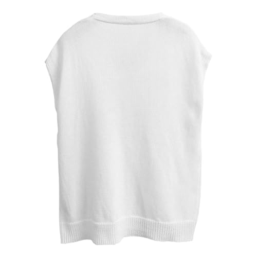 Pull-over manches courtes gilet maille cardigan boutonné - 5