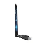 1300Mbps USB WiFi Dongle With High Gain Antenna, Dual Band 5GHz/2.4GHz High Gain Adapter for PC, Support Windows 11/10/8/7/Vista/XP