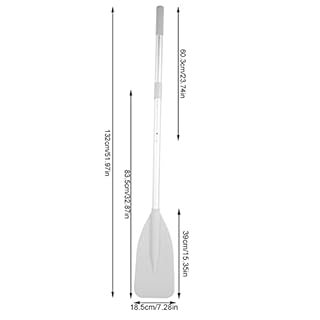Haosie Boat Oars, 2Pcs Oars for Row Boat of Oars 51.97" Long with Oar Locks, Split Shaft Aluminum Oars Canoe Kayak for Inflatable Boat Rubber Dinghy Water Marine Sports