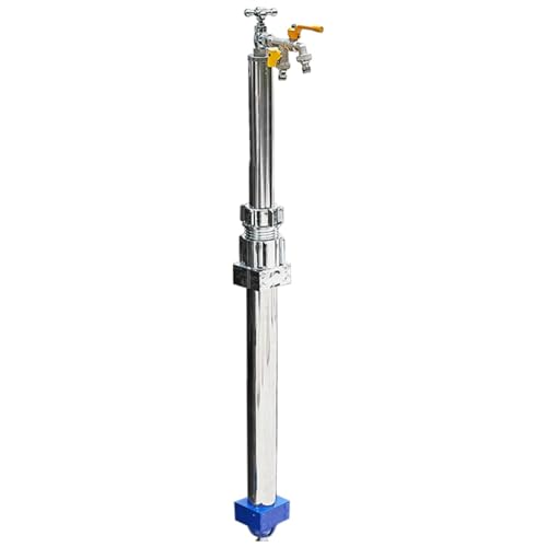 XDLEDMKIZ Stainless Steel Freestanding Garden Water Column Fountain, Freestanding Garden Water Column Outdoor Water Column,Large Stainless Steel Garde