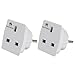 Produktbild AMATHINGS 2er-Pack Steckdosenadapter (weiß) England/Deutschland  Reiseadapter UK Typ G auf Typ F  Steckdosenadapter England ideal für Reisen  kompatibel mit Smartphone Laptop & Kamera