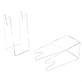 Gdfnmogo Acryl-Tischtennis-Paddel-Ständer für Schlägerhalter, transparent, 4 Stück/2 Stück, Basishalterung für Sportgeschäft, Stadion, Heimgebrauch (kompatibel (2 Stück)