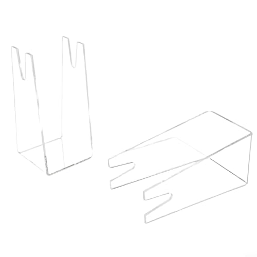 Yuanpgky Soporte de exhibición de paletas de tenis de mesa de acrílico transparente para raquetas, 4 unidades, 13 x 6,3 x 6 cm, compatible con estándar, ideal para tiendas deportivas, estadios, hogar