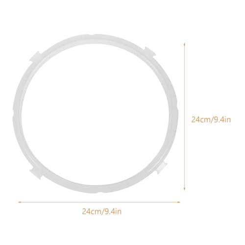 2 piezas de anillos de sellado de silicona para olla a presión eléctrica, alta elasticidad, repuestos seguros y confiables para cocción a presión, fácil instalación, retención de aire miniatura 2