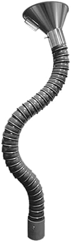High-Temp Flexible Fume Extraction Hose 200MM, POM Welding Fume Extractor, Industrial Dust Collection, Solder Smoke Removal, 100CM/3.3FT, Heat Resistant, Durable