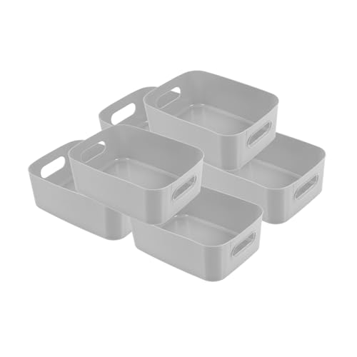 TINEASUR 6 Cajas De Almacenamiento Pequeñas, Organizador De Cosméticos, Despensa, Oficina, Armario, Armario.