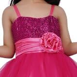 Image of Girl's Synthetic A-Line Maxi Dress