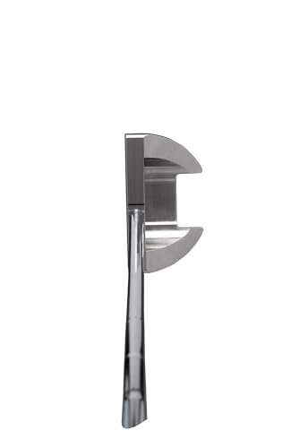 Bell III 365 Left Hand Face-On No-Anchor Belly Long Broomstick Mallet Polished Putter - Left Hand (48""), Matte Silver