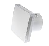 Ø 100mm Weiß Badlüfter - Ventilator / Lüfter für Effiziente Belüftung im Bad Kuche WC