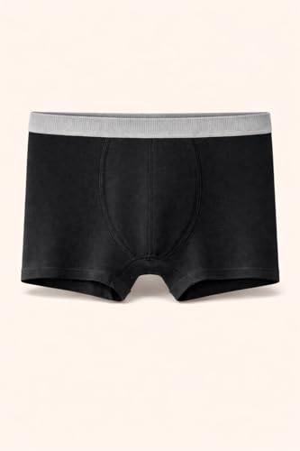 SAMILY Unterhemden Jungen Boxershorts 10er Set Unterwäsche Baumwolle Tanktops Unterhosen Basic Schwarz 146 152