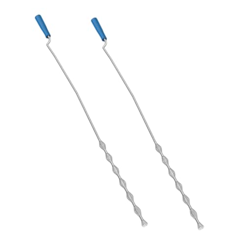 SHINEOFI 2 Piezas Herramientas de Desatasco para Drenajes de Fregadero Grabador de Clavos para Fontanería para Limpiar Obstrucciones Cocinas y Baños