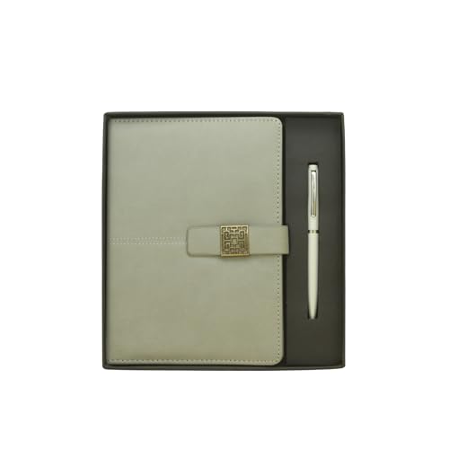 Image of 2 in 1 Diary & Metal Ball Pen Combo Gift Set for Men | 192 Pages Premium Notebook (80 GSM) | Best Gift for Husband, Boyfriend, Anniversary, Birthday & Special Occasions (Grey)
