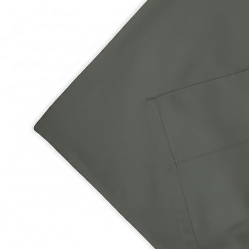 Image of 100% Cotton Queen Size Fitted Bedsheet Set (80x60 inches) with 2 Pillow Covers (18x27 inches) - Percale Weave, Soft & Breathable | (Aegean Blue)