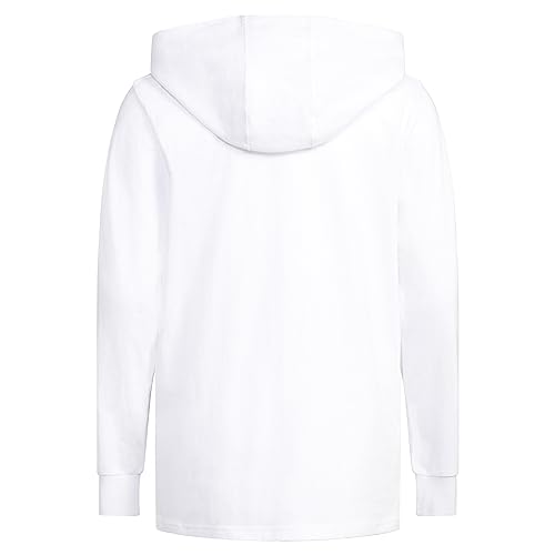 adidas Boys' Long Sleeve Cotton Logo Hooded T-Shirt2