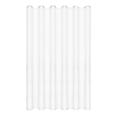 Grand rideau de douche en polyester blanc imperméable avec crochets